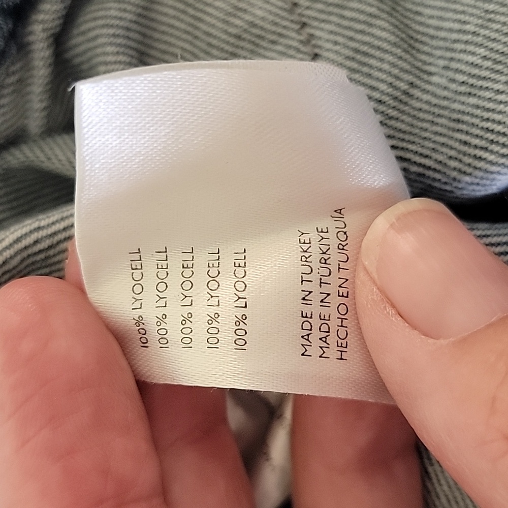 Free People Blue Denim Cargo Jean Shorts - Picture 9 of 9